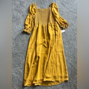 Gold Long Sleeve Dress by Nanette Lepore size 6 Brand New
